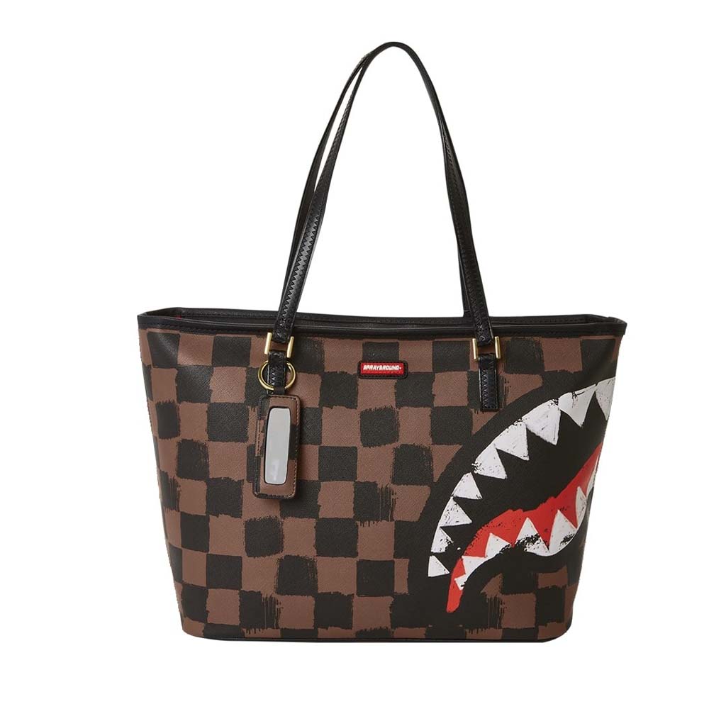 Sprayground Sharks In Paris Painted Tote